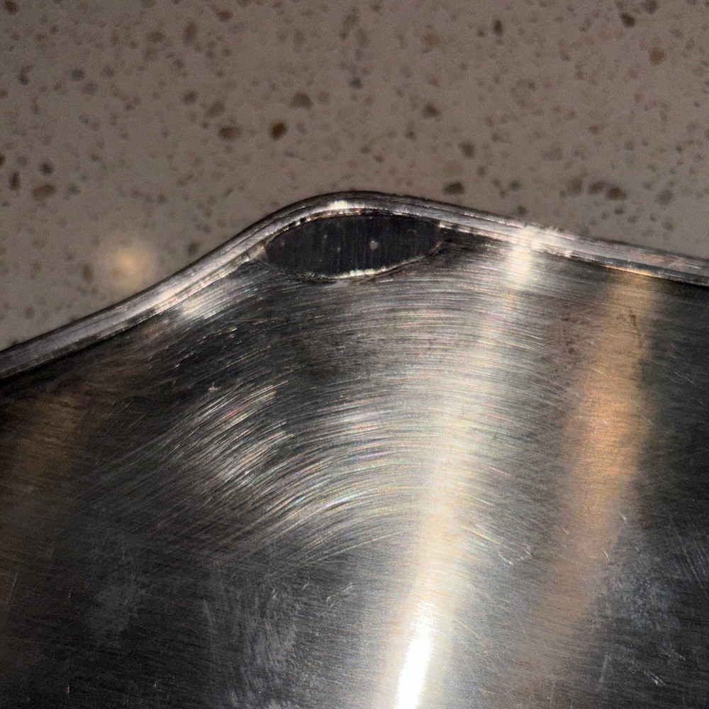 Sale-Elegant Silver Plated over Copper Decorative Tray - Picture 8 of 14